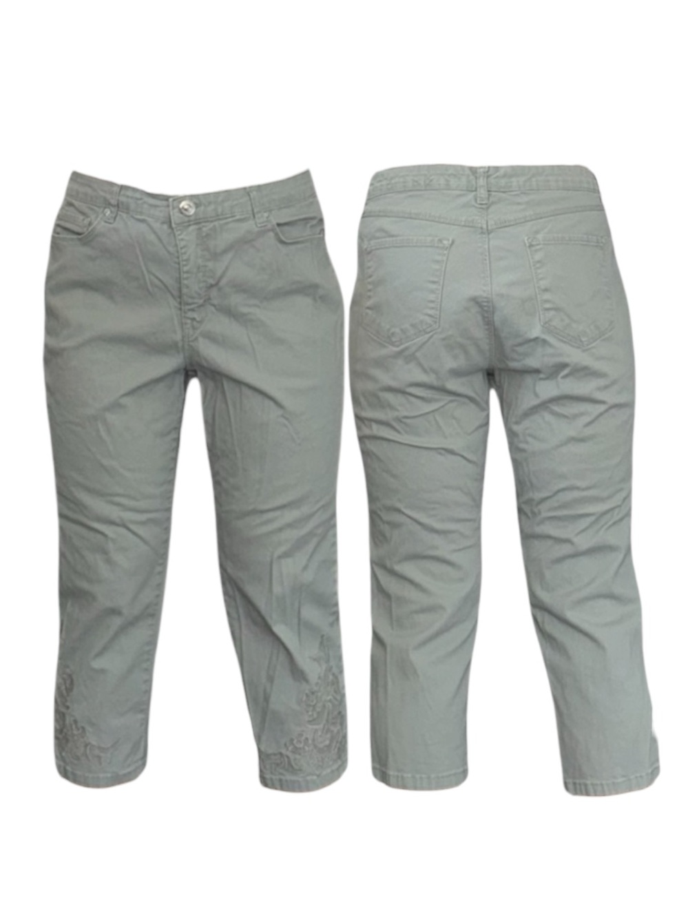 Gloria Vanderbilt Women's Capris in Light Green